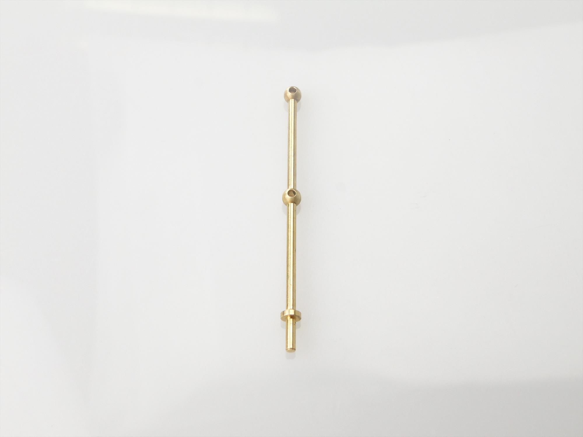 2 Hole Stanchion, Brass 35mm (Pk10)-3