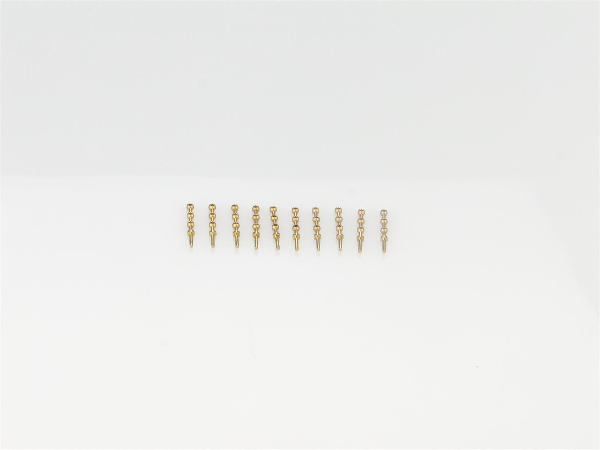 3 Hole Stanchion, Brass 10mm (Pk10)-2