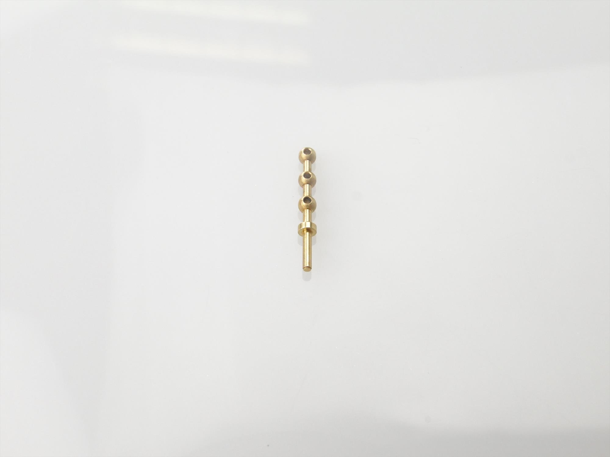 3 Hole Stanchion, Brass 10mm (Pk10)-3