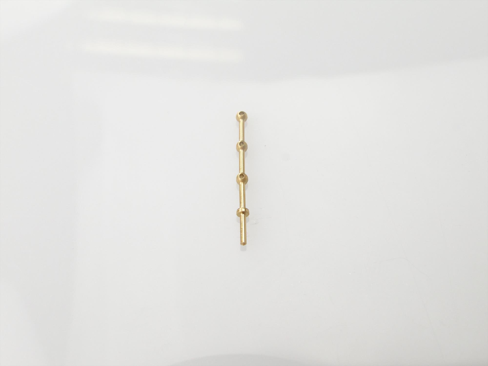 3 Hole Stanchion, Brass 15mm (Pk10)-3