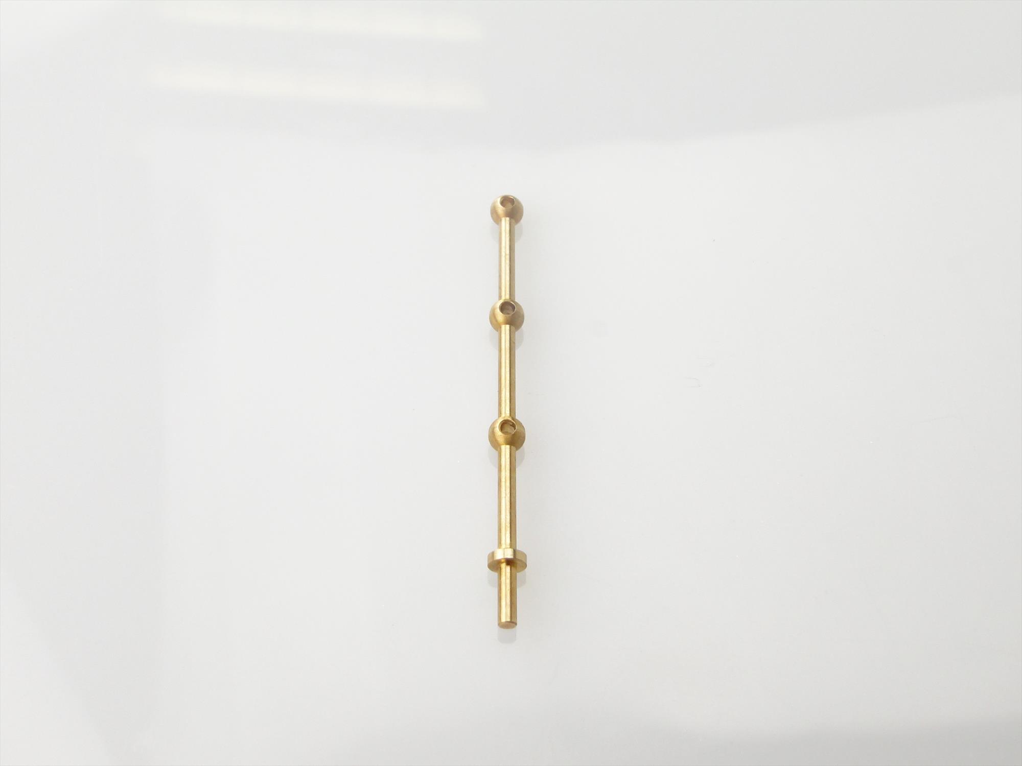 3 Hole Stanchion, Brass 30mm (Pk10)-3