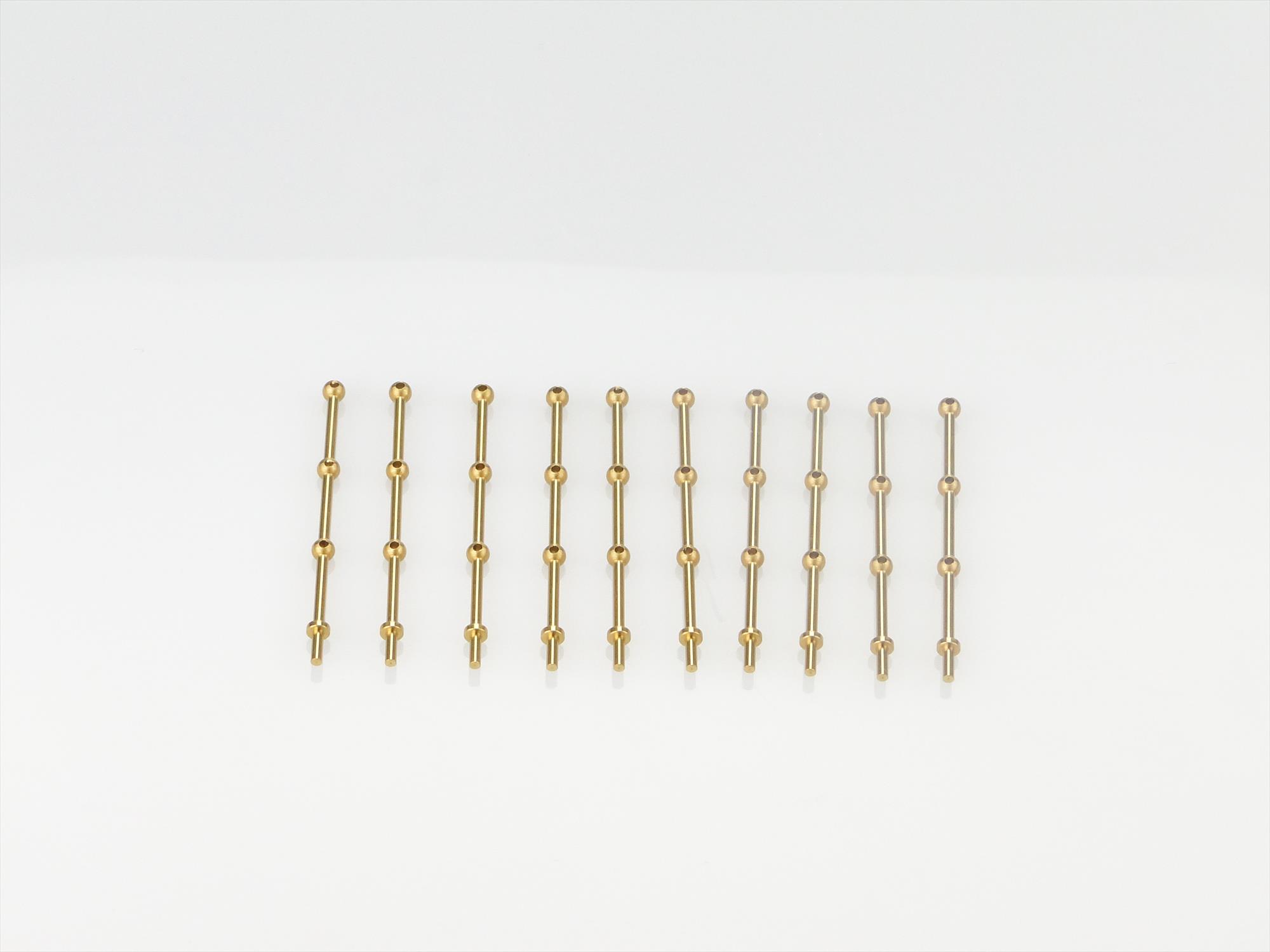 3 Hole Stanchion, Brass 35mm (Pk10)-2