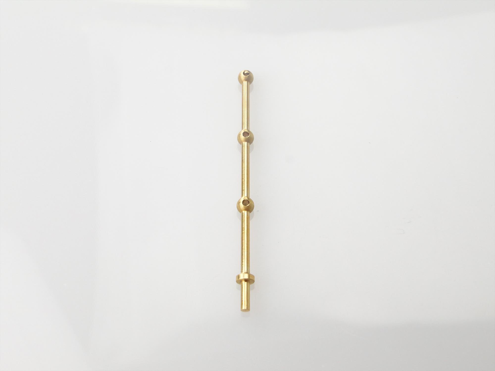 3 Hole Stanchion, Brass 35mm (Pk10)-3