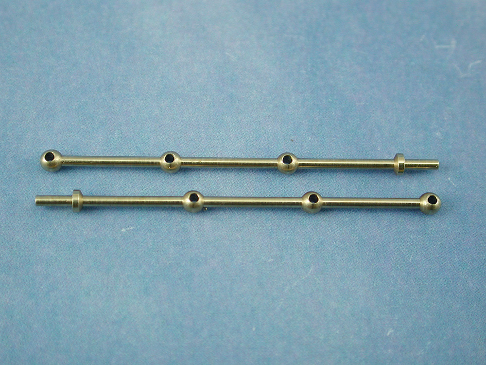 3 Hole Stanchion, Brass 40mm (Pk10)