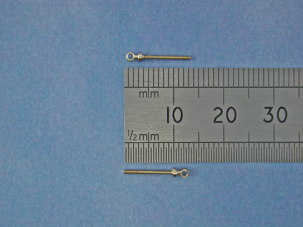 Eyebolt M1 BallØ:2mm Thread Length :12mm(Pk4)-3