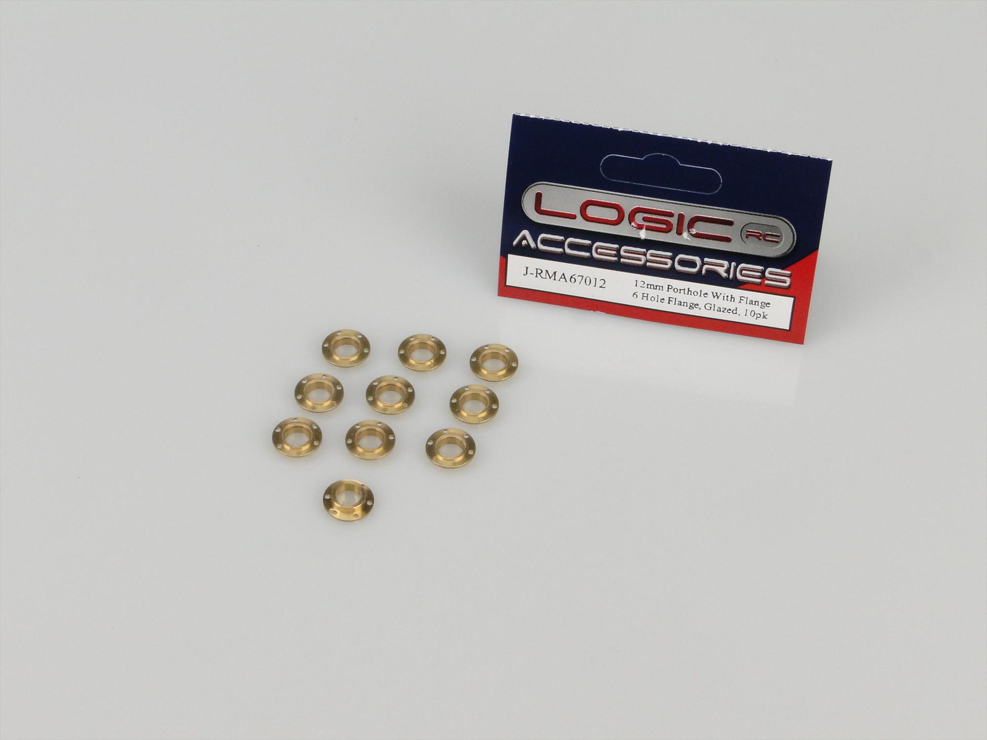 Porthole, 12mm, With 6 Hole Flange, Glazed, 10pk-3