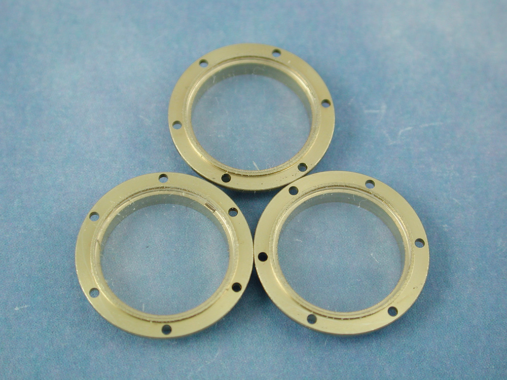 Porthole, 18mm, With 6 Hole Flange, Glazed, 10pk