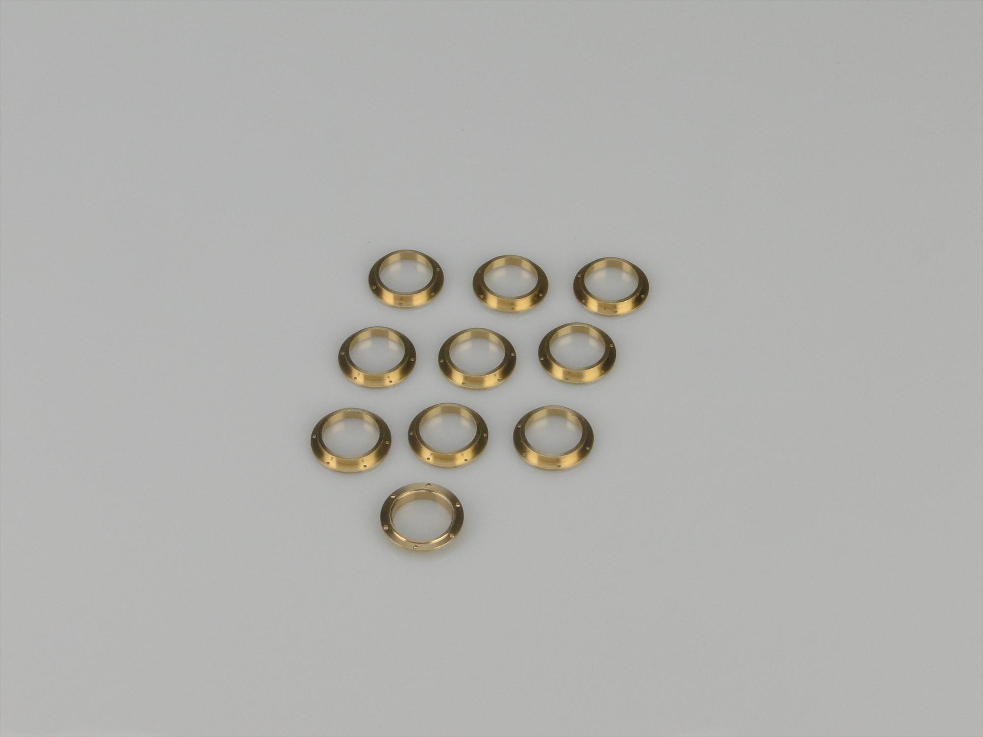 Porthole, 18mm, With 6 Hole Flange, Glazed, 10pk-2