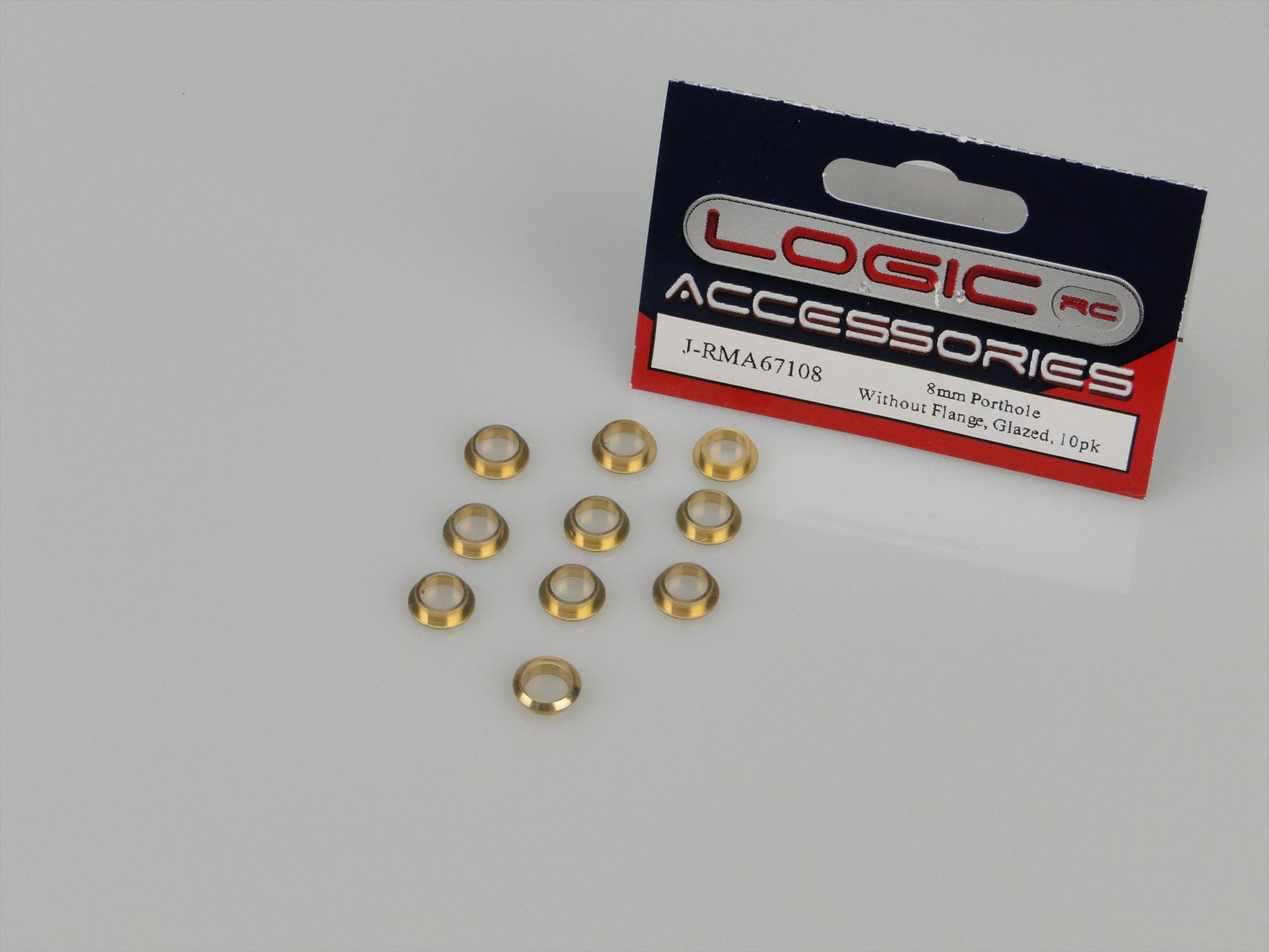 Porthole, 8mm, Without Flange, Glazed, 10pk-3