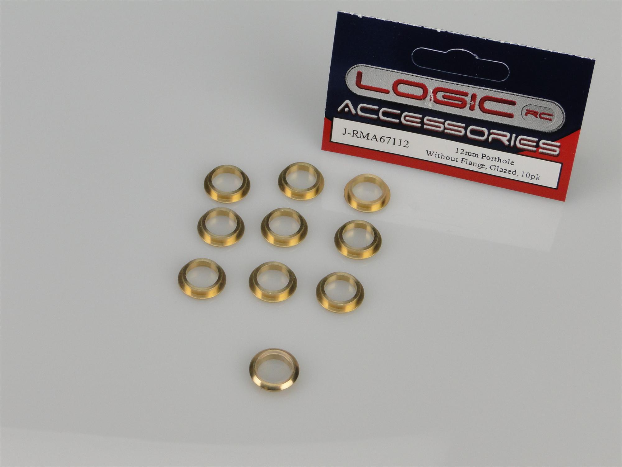 Porthole, 12mm, Without Flange, Glazed, 10pk-3