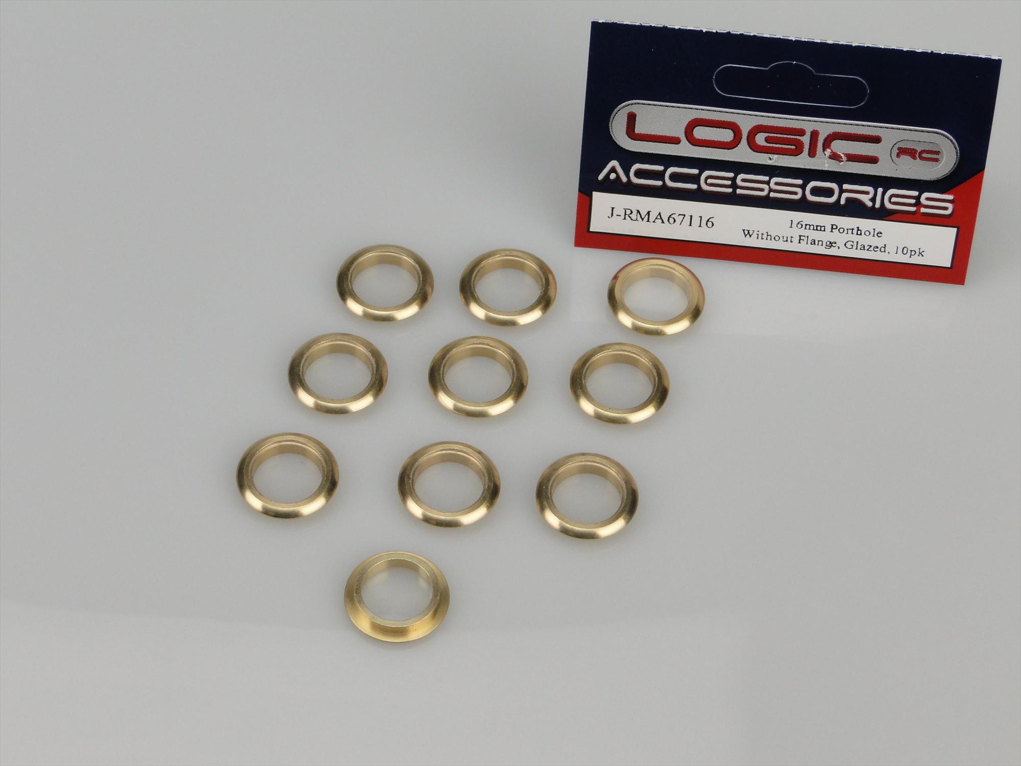 Porthole, 16mm, Without Flange, Glazed, 10pk-3