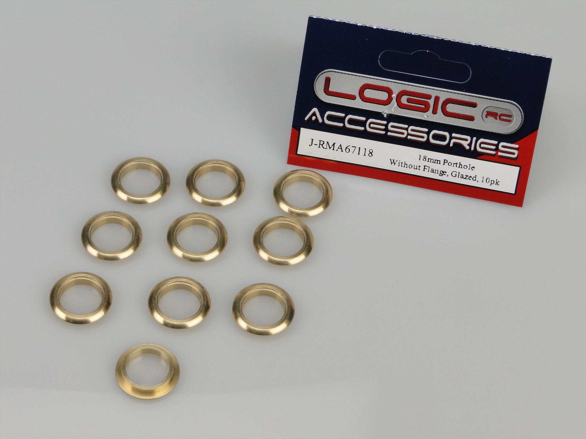 Porthole, 18mm, Without Flange, Glazed, 10pk-3