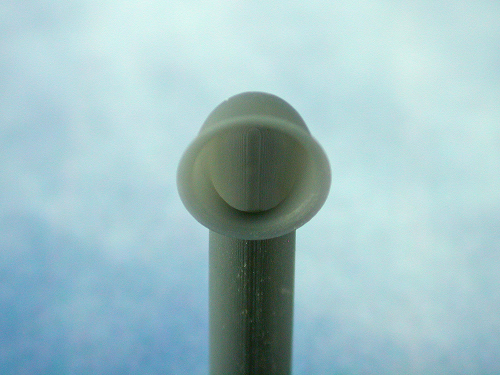 Cowl Ventilators (Resin) Ø10, H36mm, on long stem(Pk2)-2