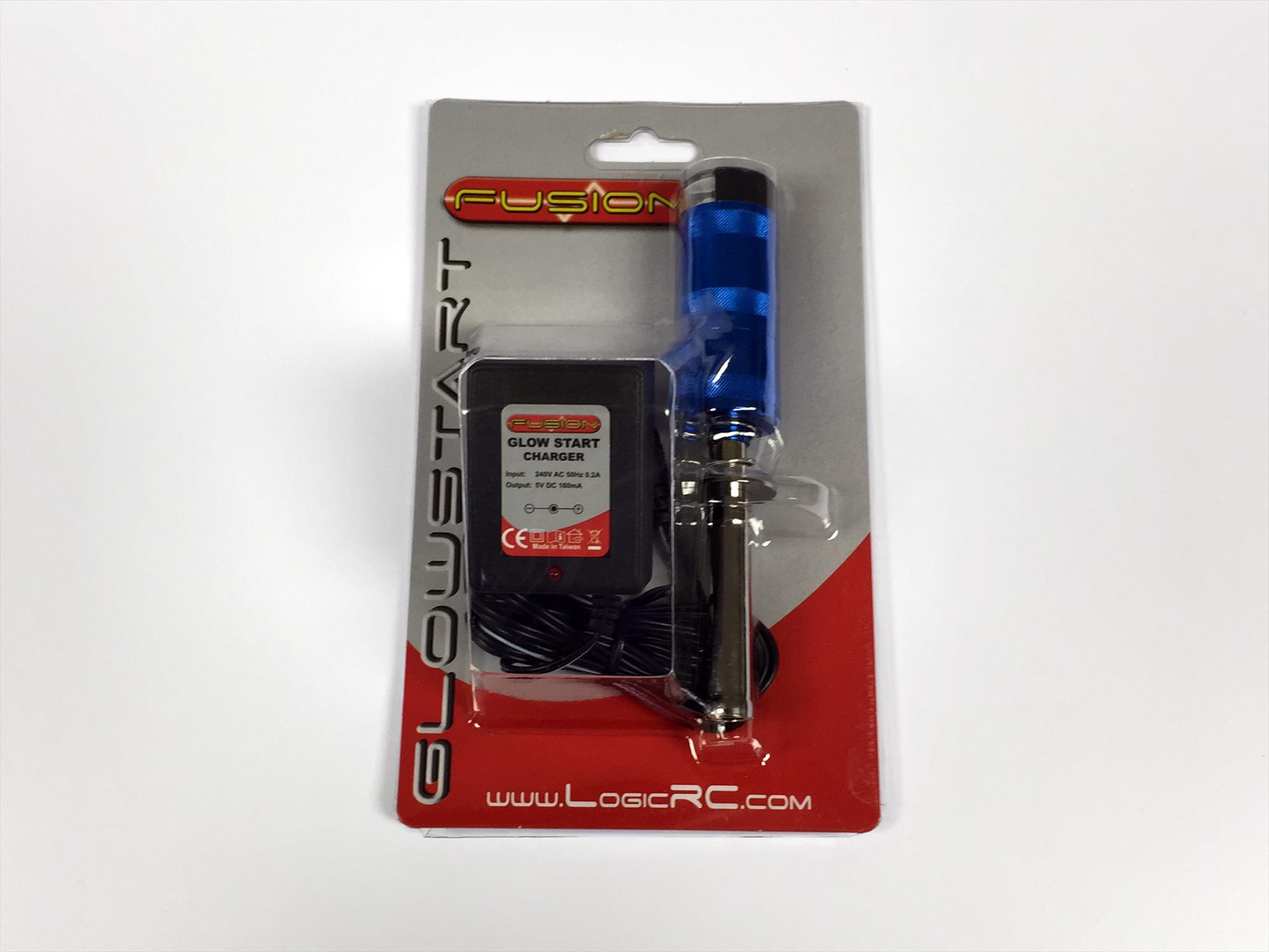 Aluminium Glowstart w/Meter (2400mAH 1.2V NiMH) + UK Charger-2