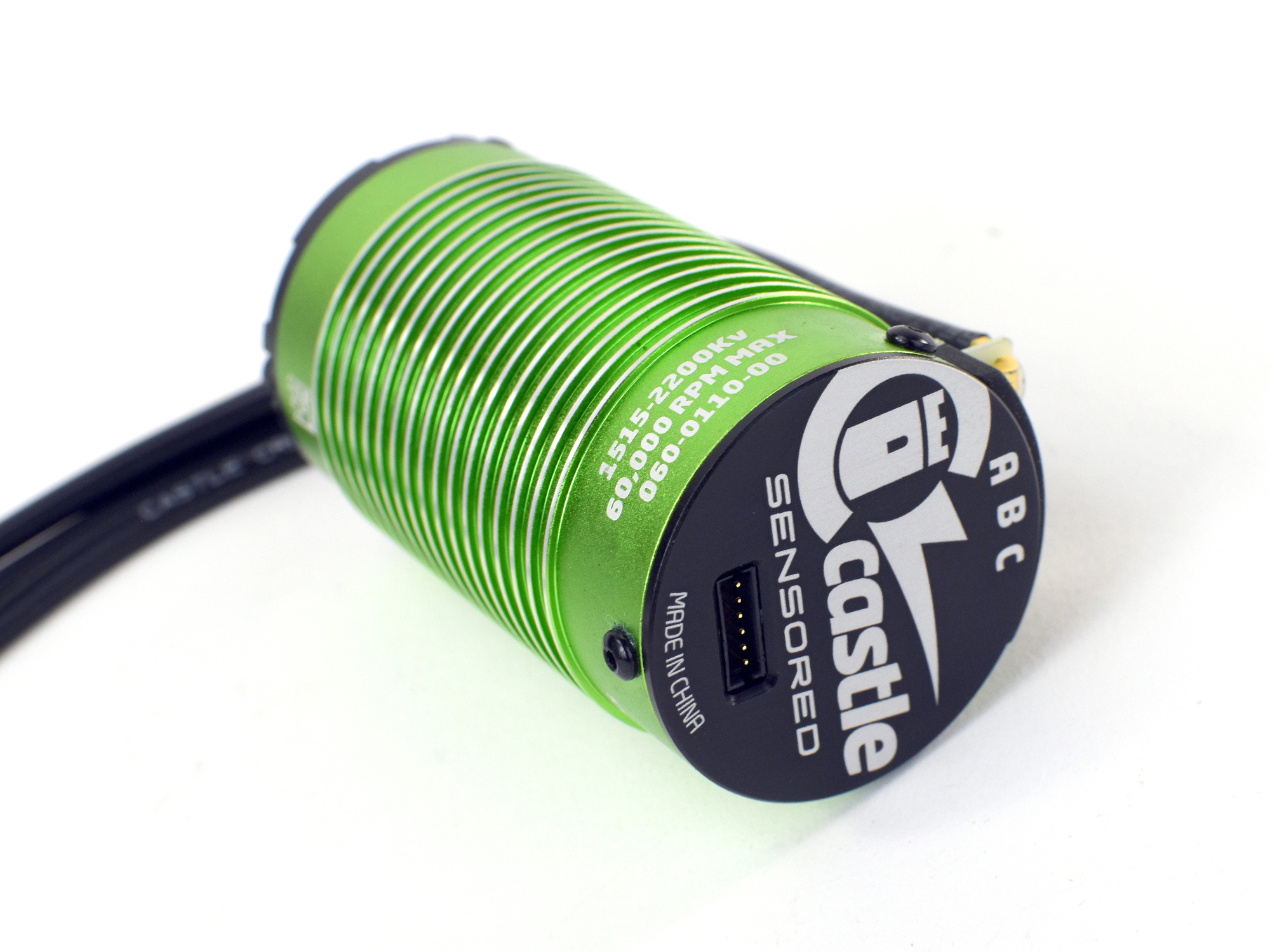 MOTOR, 4-POLE SENSORED BRUSHLESS 1515-2200KV V2 12-AWG, 4MM