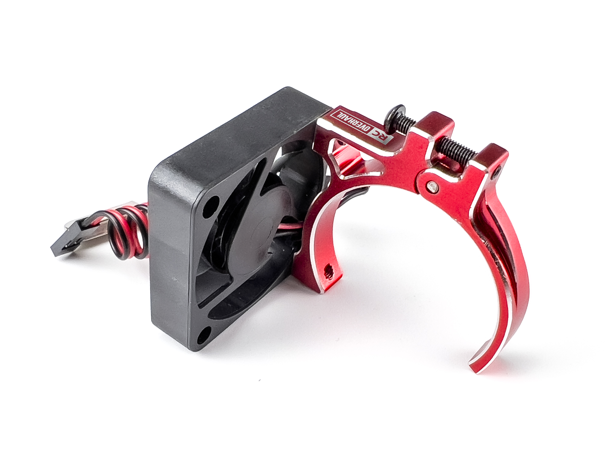 Motor Fan unit w/Temp Sensor, w/Mount Red 38~42mm-2