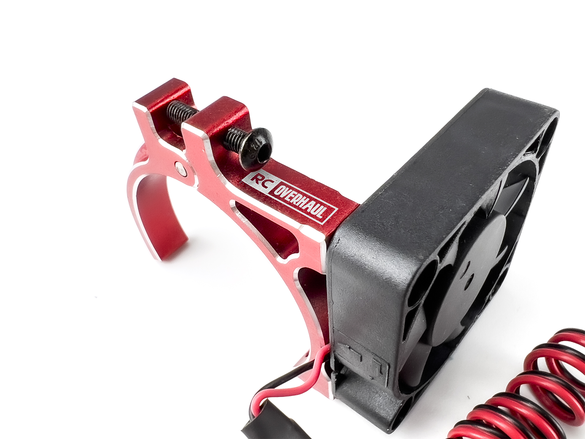 Motor Fan unit w/Temp Sensor, w/Mount Red 38~42mm-3