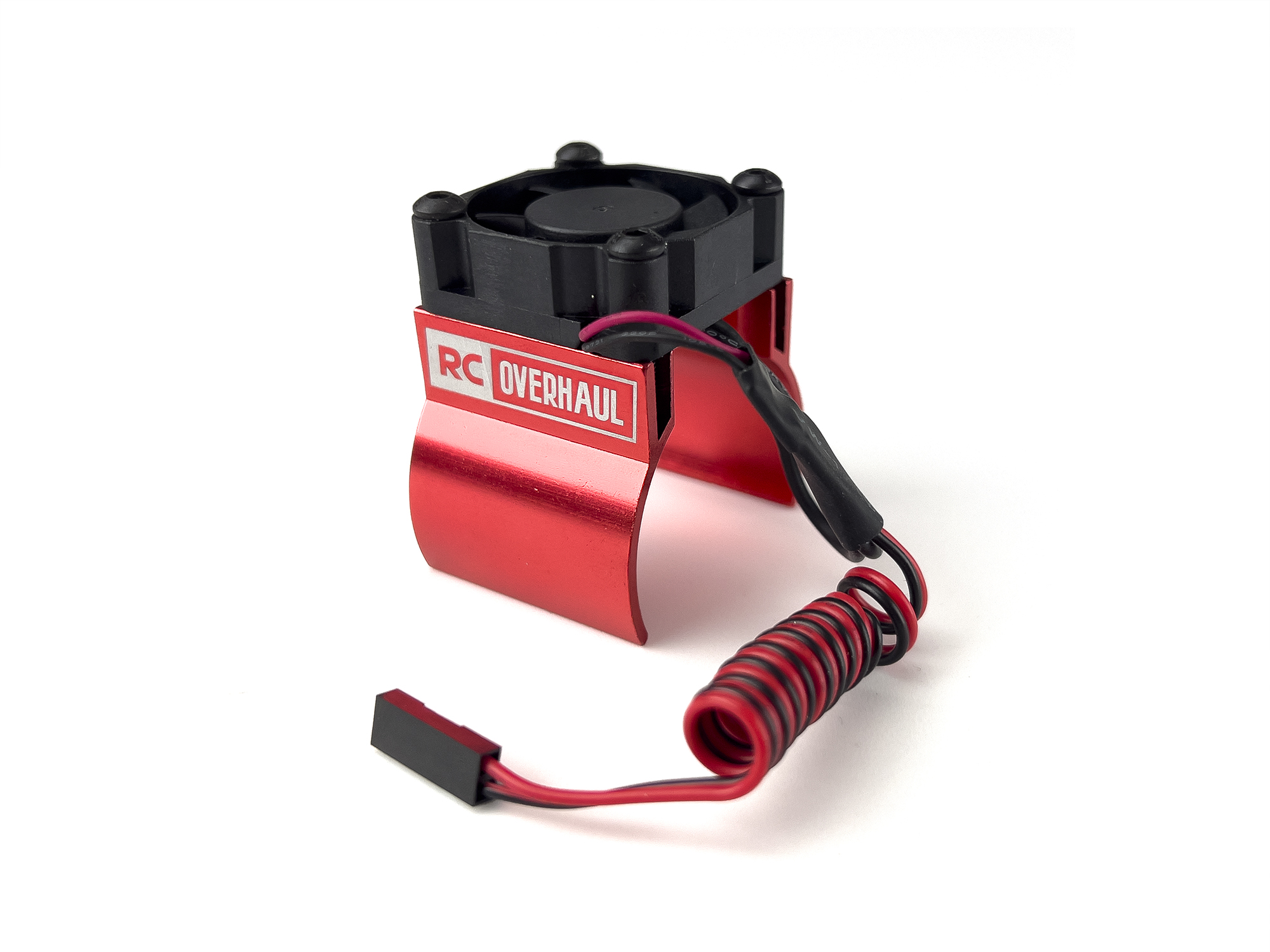 Motor Clip on Heatsink 36mm w/Temp Sensor Red w/Fan-2