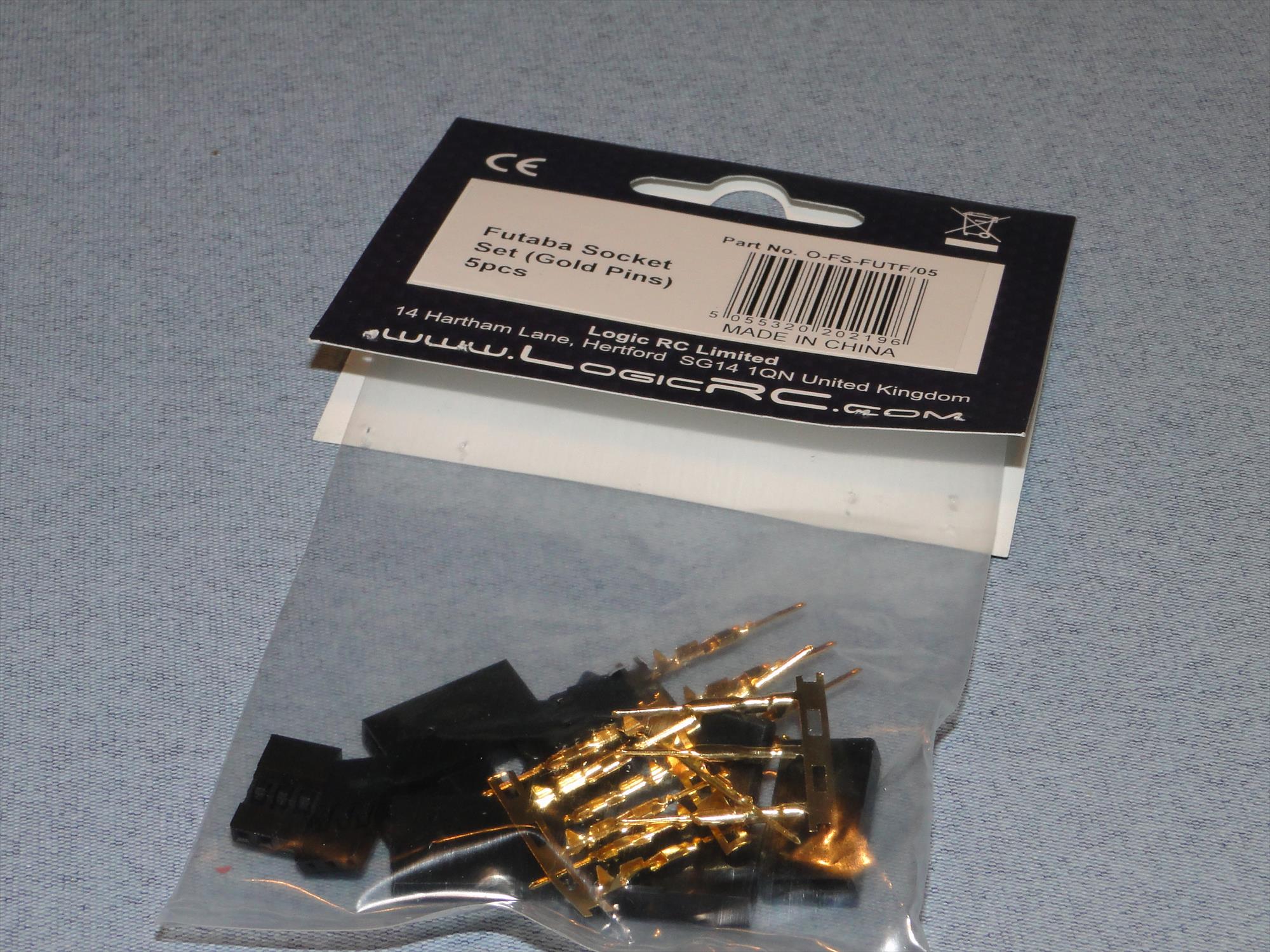 Futaba Socket Set (Gold Pins) 5pcs-2