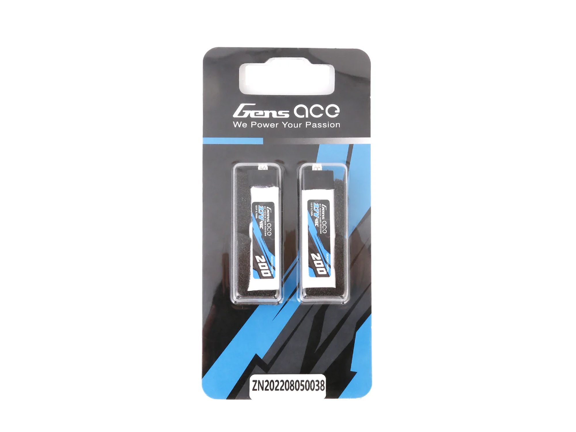 Li-Po 1S 3.7V 200mAh 45C with PH1.5-2-4