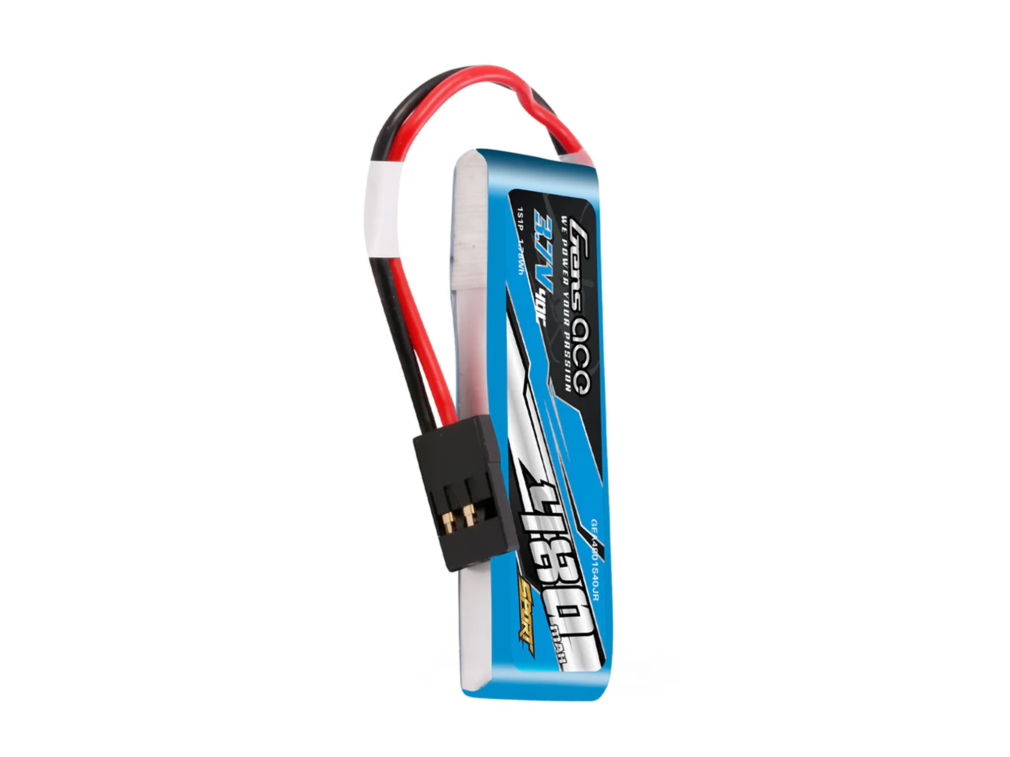 Li-Po Sport 1S 3.7V 480mAh 40C with JR-4