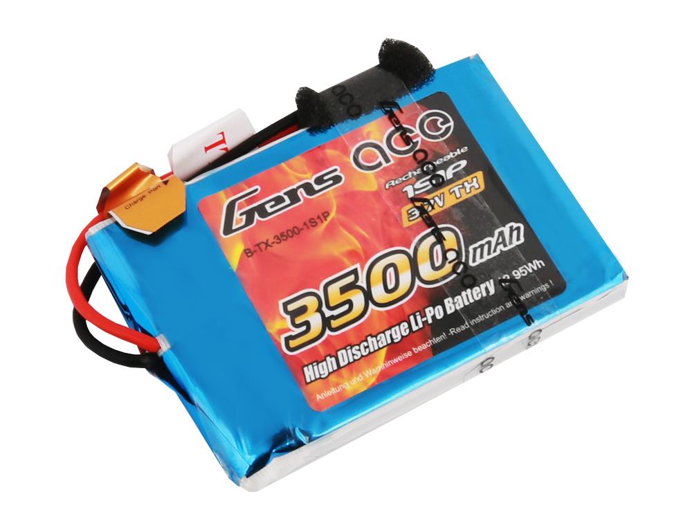 Li-Po 1S 3.7V 3500mAh Tx with JR-3