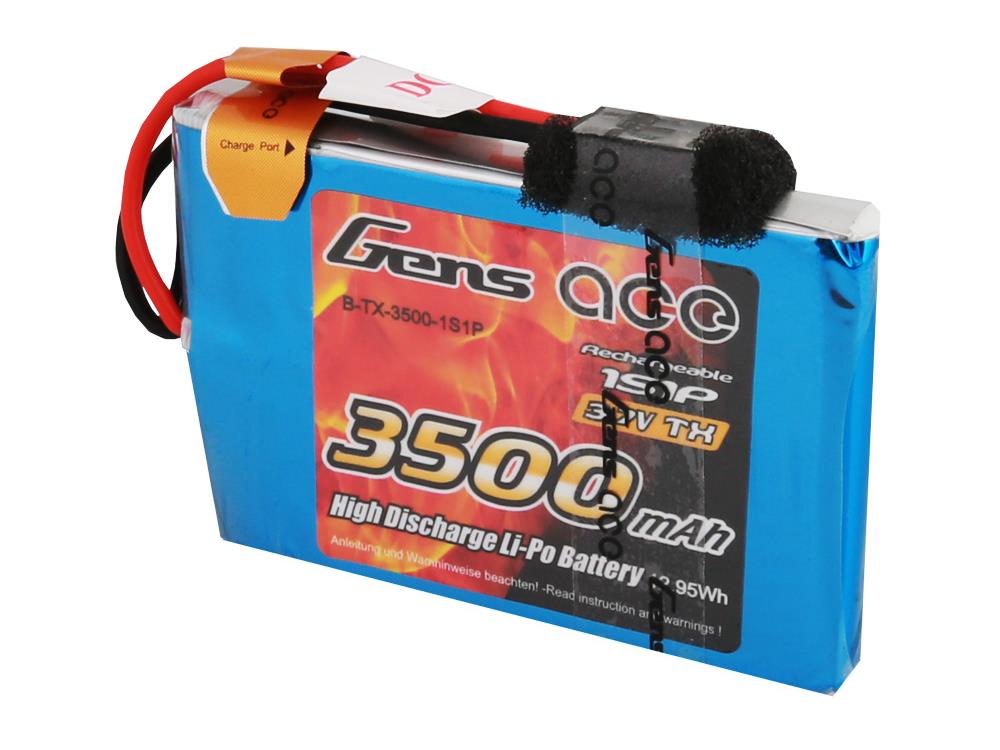 Li-Po 1S 3.7V 3500mAh Tx with JR-4