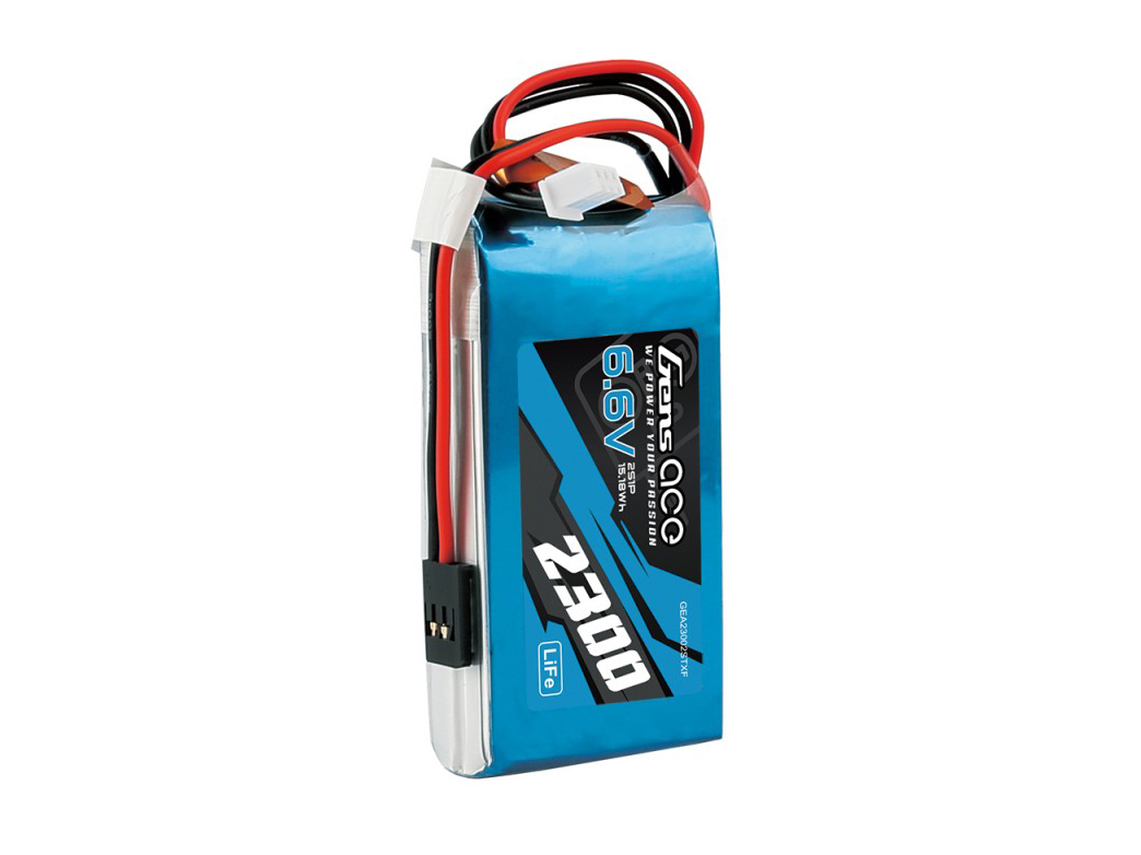 LiFe 2S 6.6V 2300mAh Tx with Futaba-4