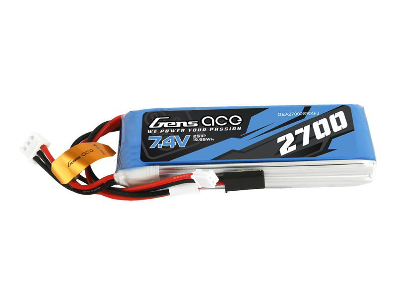 Li-Po 2S 7.4V 2700mAh Rx with Futaba-3