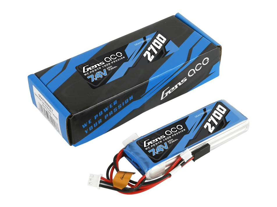 Li-Po 2S 7.4V 2700mAh Rx with Futaba-4