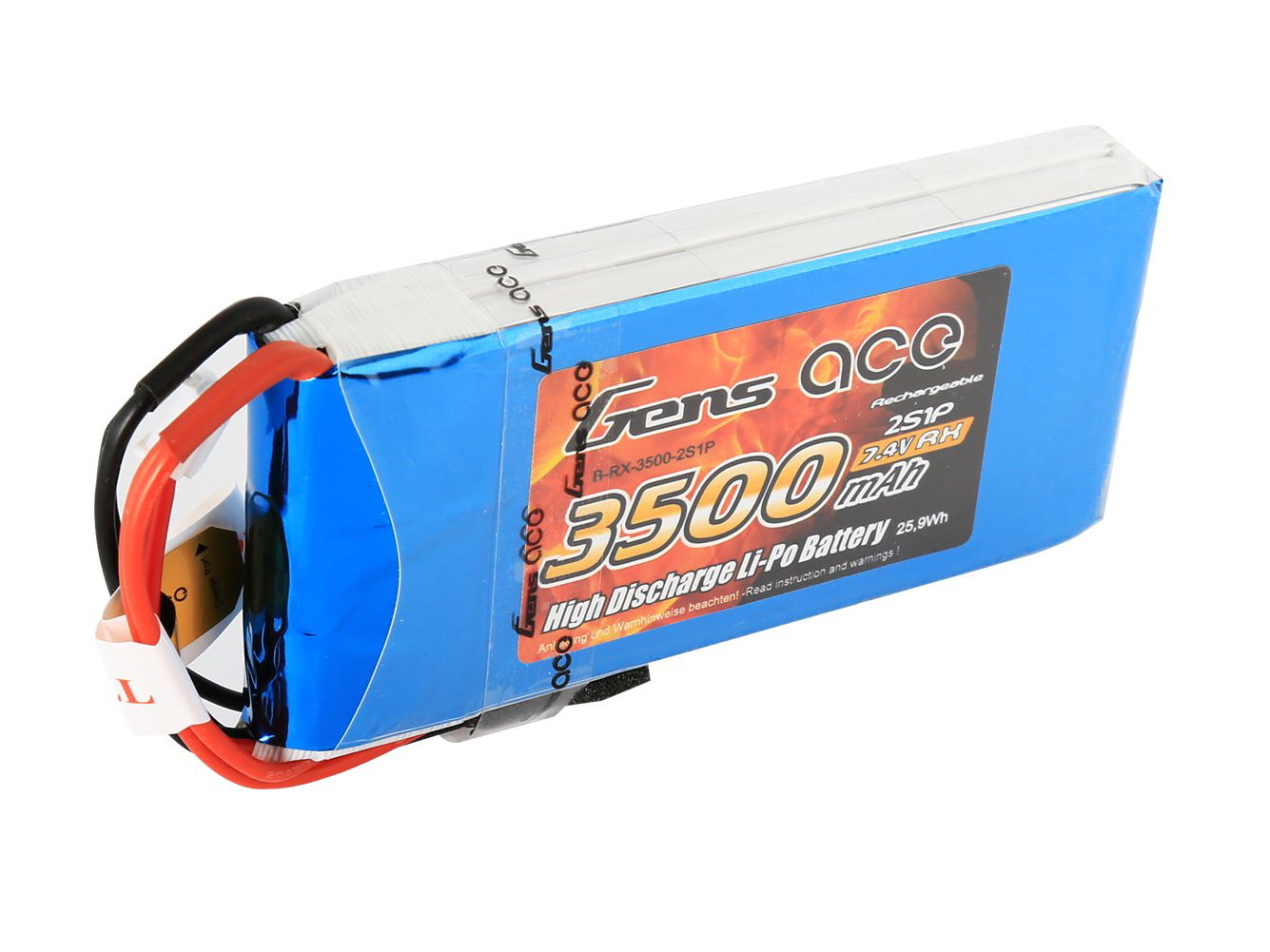 Li-Po 2S 7.4V 3500mAh Rx with Futaba-3