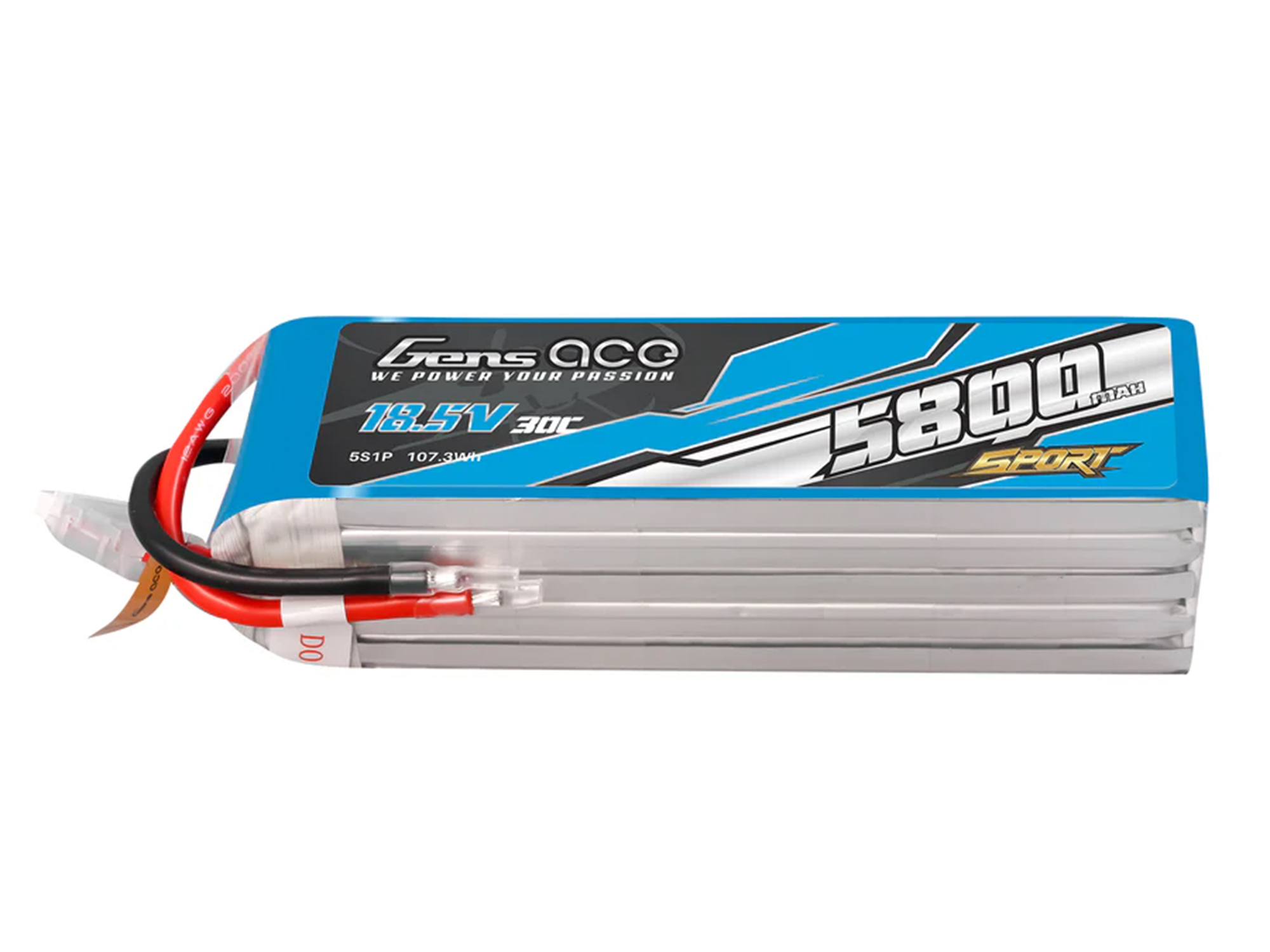 Li-Po Sport 5S 18.5V 5800mAh 30C with No Plug-3