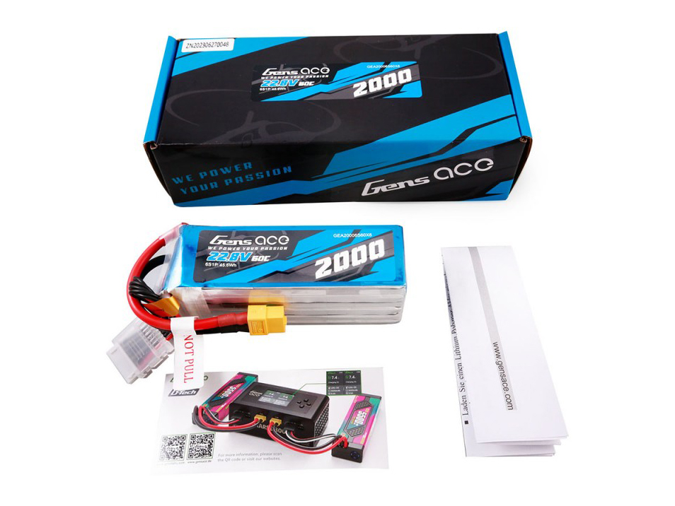 Li-Po HV 6S 22.8V 2000mAh 60C with XT60-5