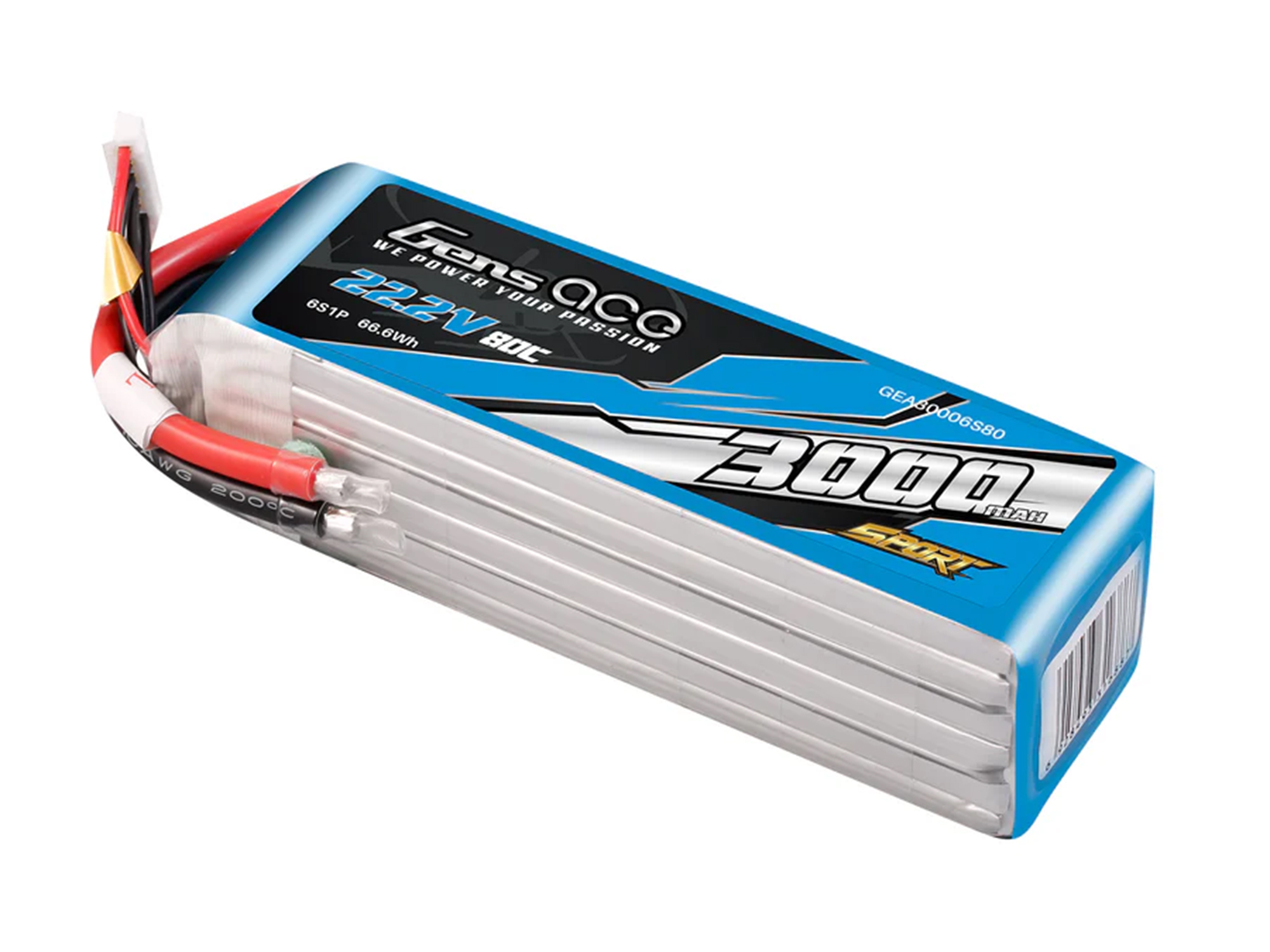 li-po-sport-6s-222v-3000mah-80c-with-no-plug