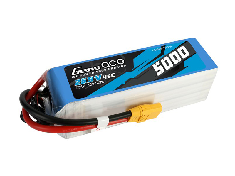 Li-Po 7S 25.9V 5000mAh 45C with XT90-3