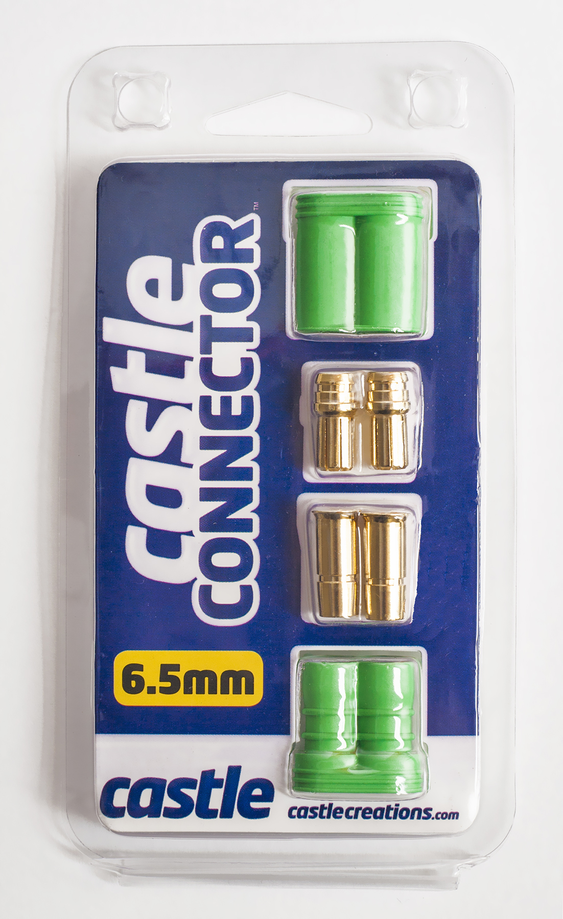 Castle 6.5mm Polarized Bullet Connector 1pr-3