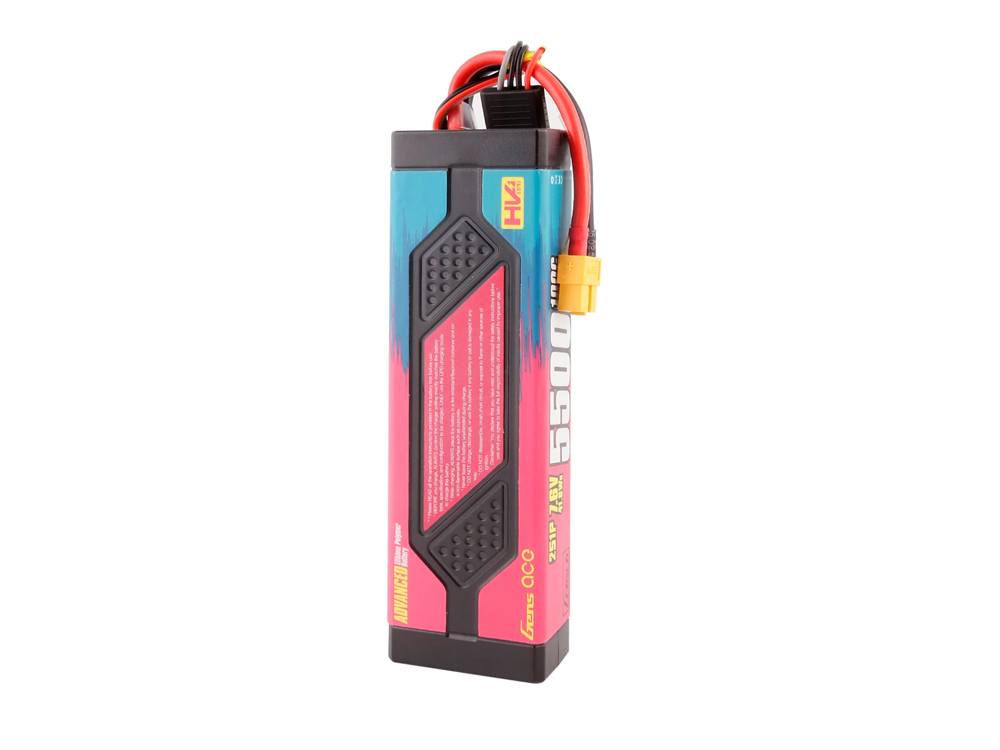 Li-Po Car Hard Case HV 2S 7.4V 5500mAh 100C with XT60-4