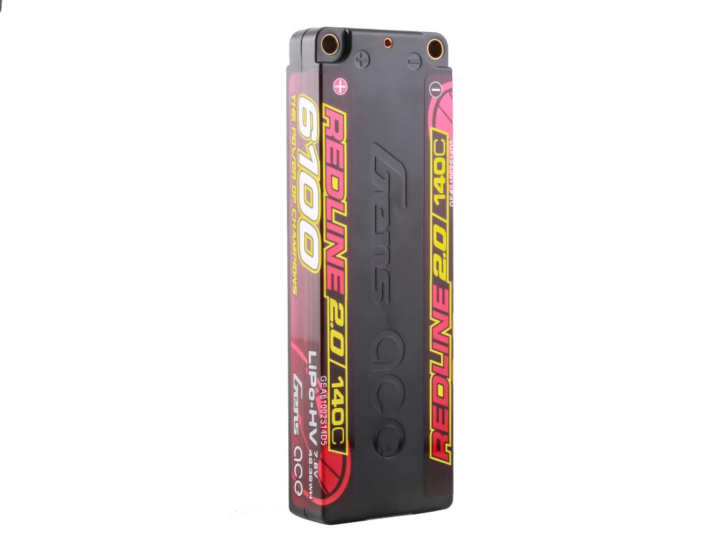 Li-Po HV Car Hard Case 2S1P 7.6V 6100mAh 140C RL2 with 5mm-4