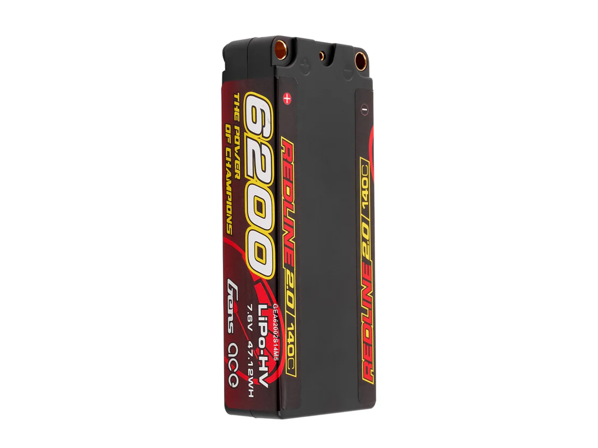 Li-Po HV Car Hard Case 2S1P 7.4V 6200mAh 140C RL2 with 5mm-4