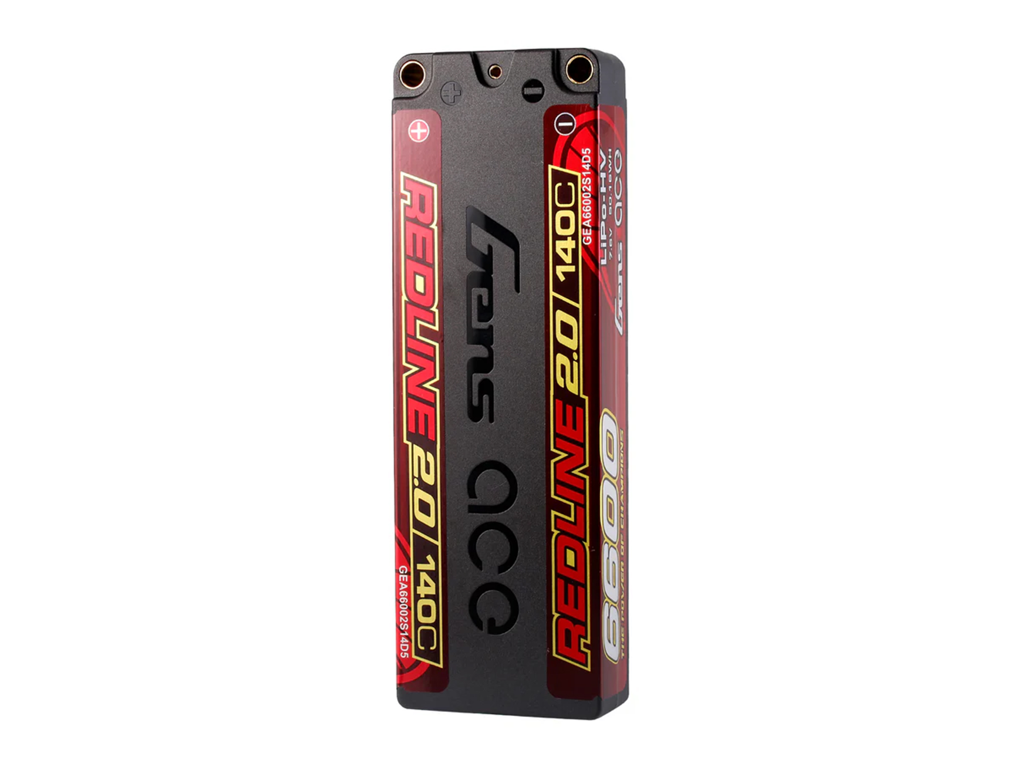 Li-Po HV Car Hard Case 2S1P 7.6V 6600mAh 140C with 5mm-4