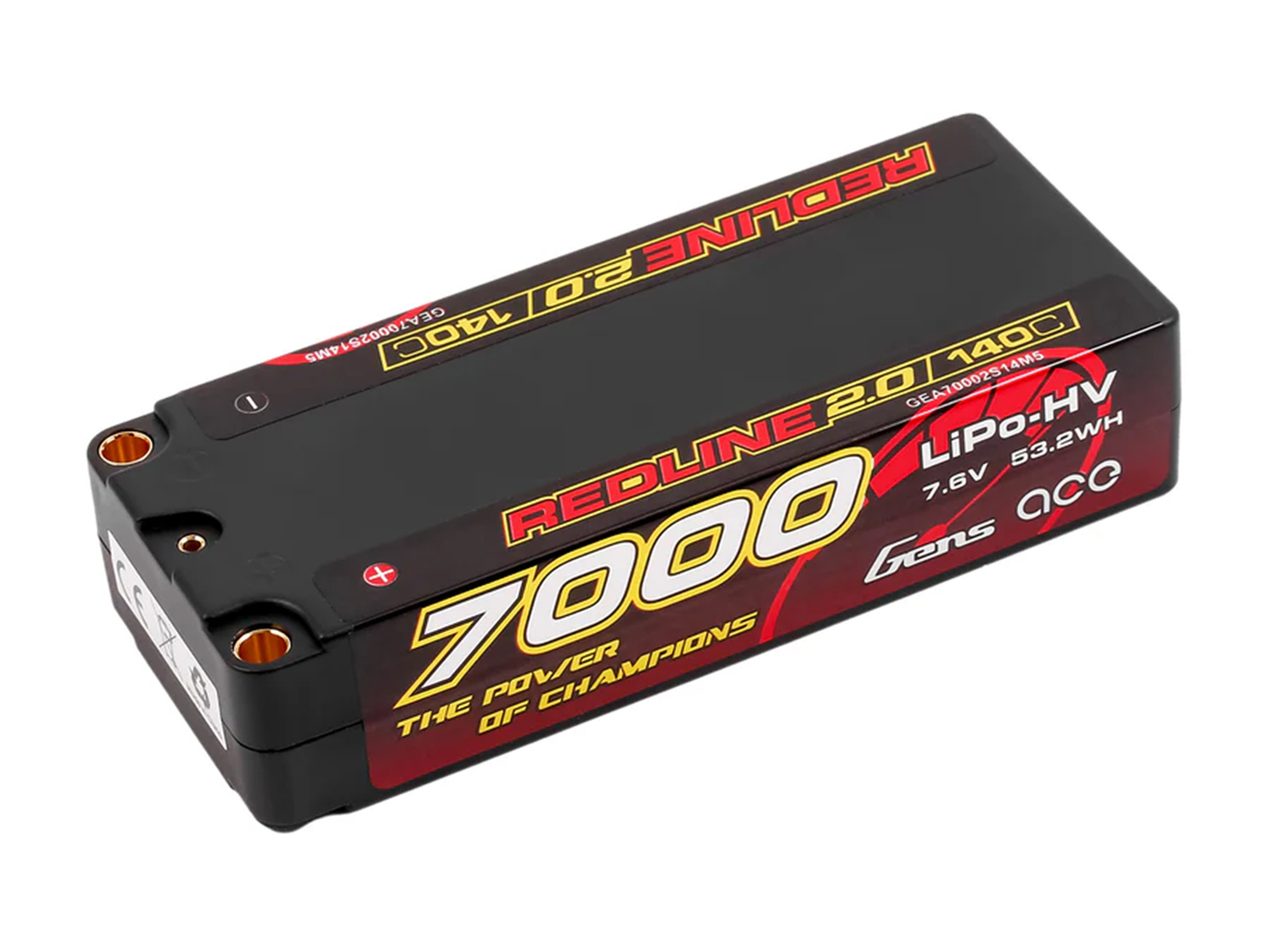 Li-Po HV Car Hard Case 2S1P 7.4V 7000mAh 140C RL2 with 5mm