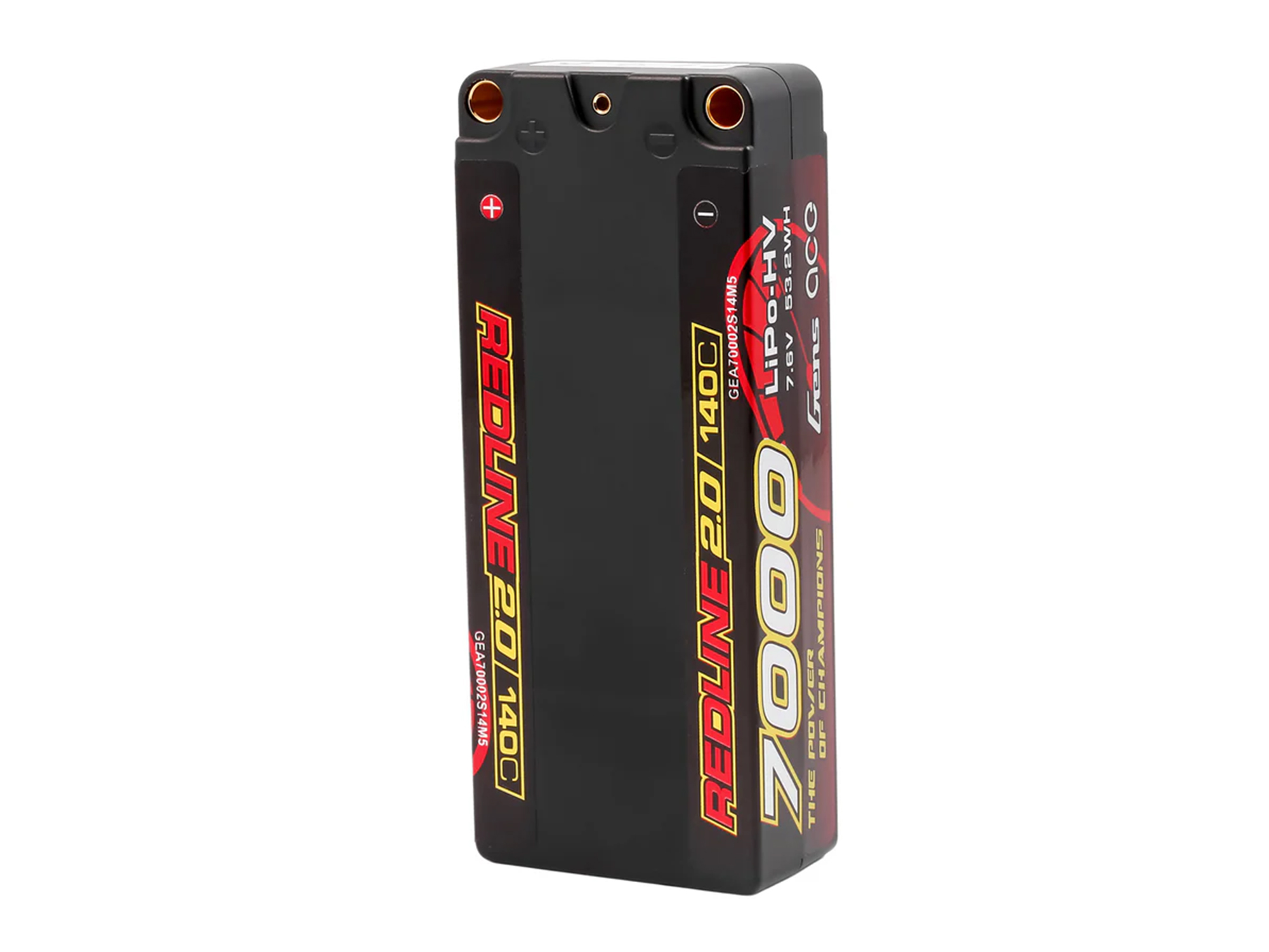 Li-Po HV Car Hard Case 2S1P 7.4V 7000mAh 140C RL2 with 5mm-4