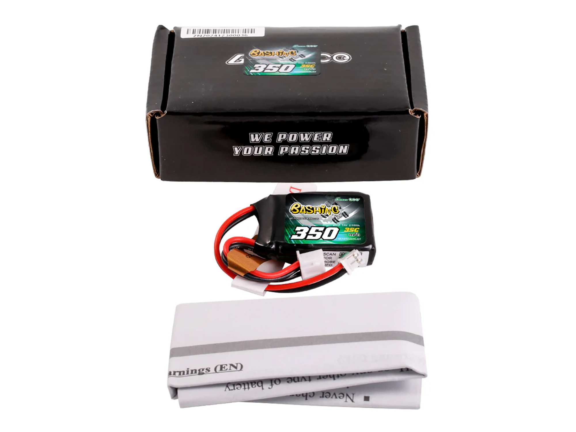 Li-Po 2S 7.4V 350mAh 35C with JST-PH (Micro B/T)-5