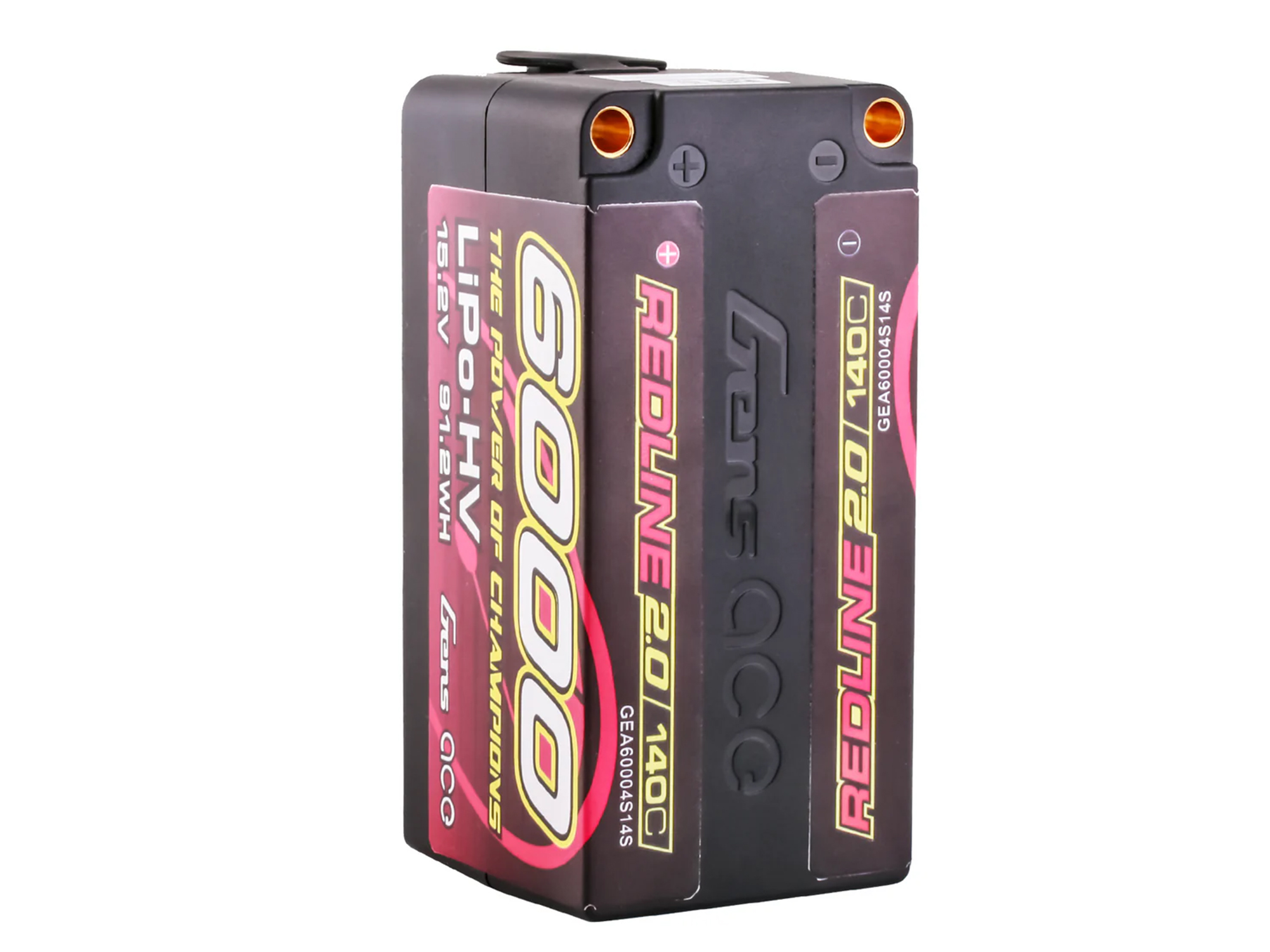 Li-Po HV Car Hard Case 4S2P 15.2V 6000mAh 140C RL2 with 5mm-4