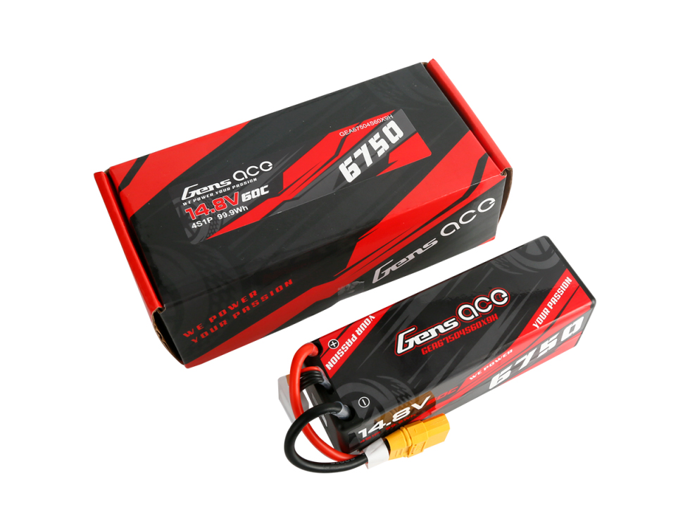 Li-Po Car Hard Case 4S 14.8V 6750mAh 60C with XT90-5
