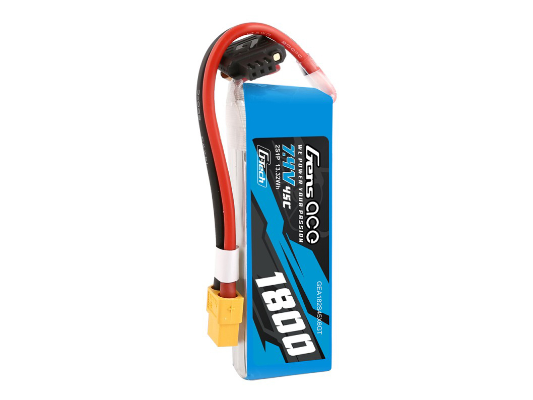 Li-Po G-Tech 2S 7.4V 1800mAh 45C with XT60-4