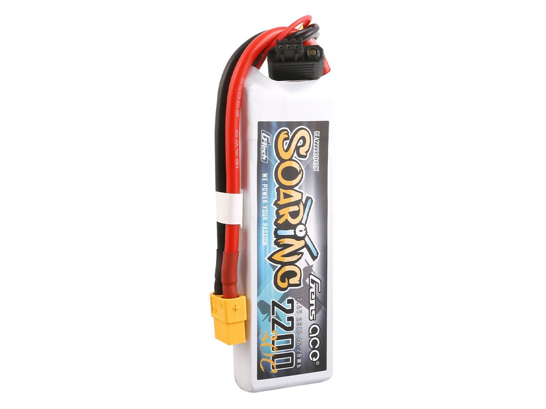 Li-Po G-Tech 2S 7.4V 2200mAh 30C Soaring with XT60-4