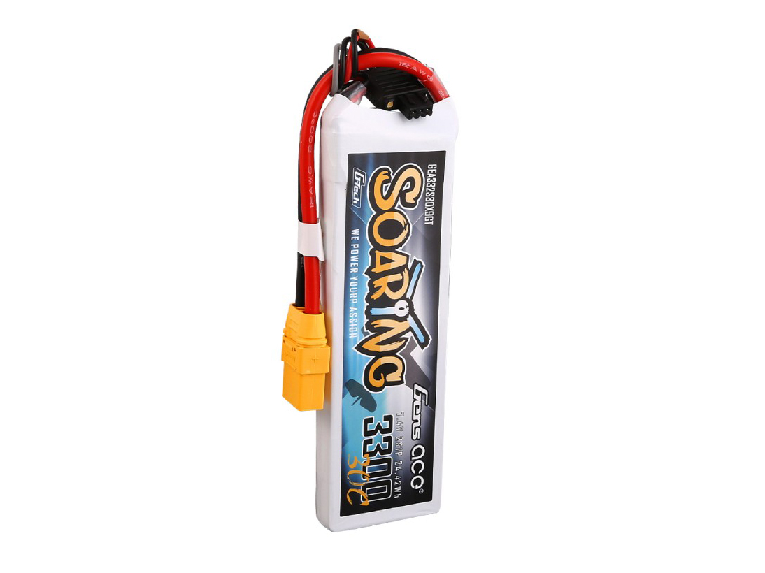 Li-Po G-Tech 2S 7.4V 3300mAh 30C Soaring with XT90-4
