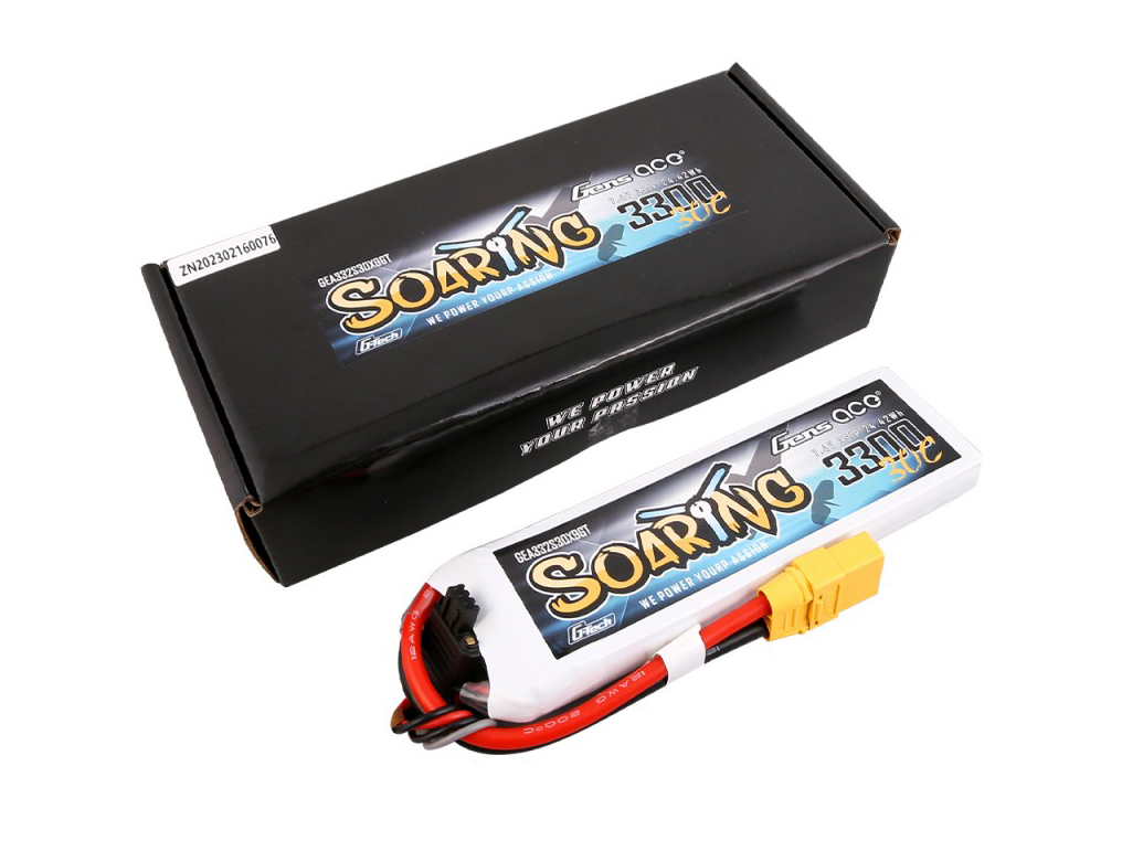 Li-Po G-Tech 2S 7.4V 3300mAh 30C Soaring with XT90-5