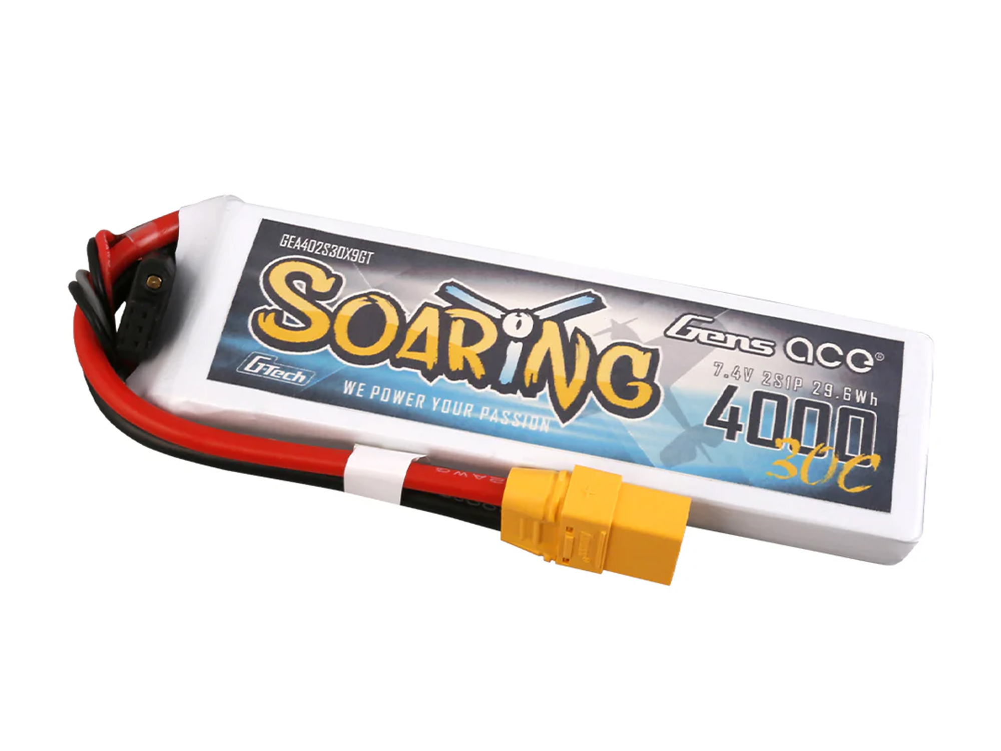Li-Po G-Tech 2S 7.4V 4000mAh 30C with XT90